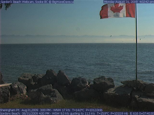 5 kites enjoying 20 knots Aug.31
