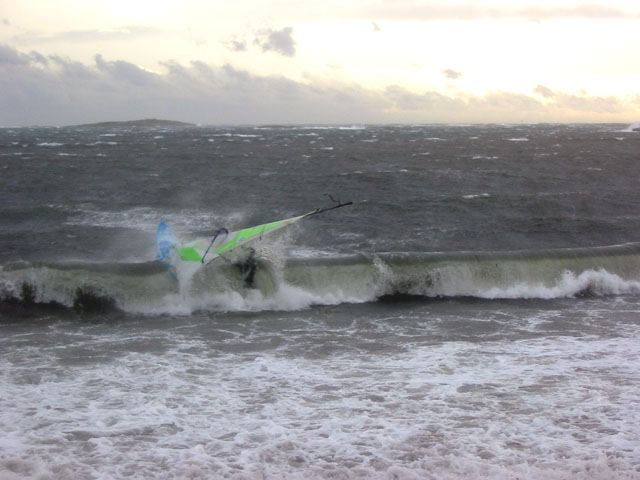 Damn shore break
