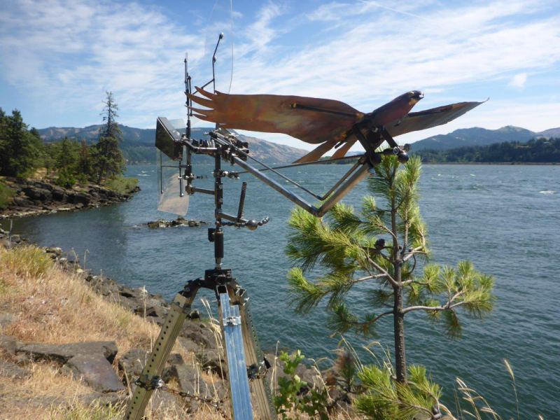 Bronze Eagle- multi-jointed actively flying contraption, Hatchery
