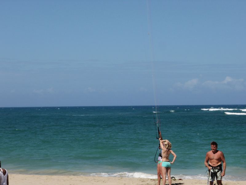 Kite chicka's
Randy Andy and the kite chicka's.Wind is just starting to fill in,at kite beach,Cabarete.
