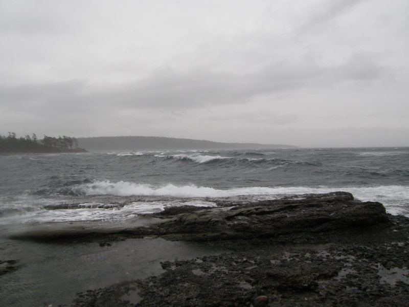 Sandpiper Beach #3
Probably 5' - 6' faces?   Really windy.  Sketchy launch though.
