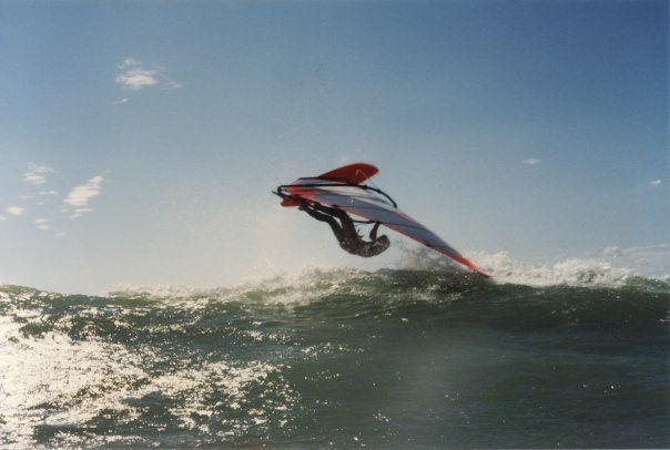 Sandbanks - Back Loop (attempt)
We lived about an hour away from a place called Picton, which had a Provincial Park called Sandbanks. Wavesailing at Sandbanks there can get truly world class - real down-the-line, although those days are few and far between - kind of like JR. 
