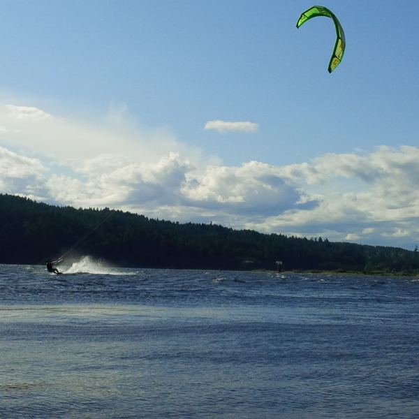 kitesurferDale in windy Alberni inlet
