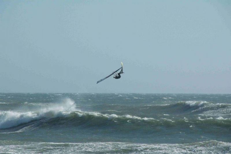 Pro's Out - Late Day Monday at Florence 6-29-09 - Smallest Waves of the Day!
