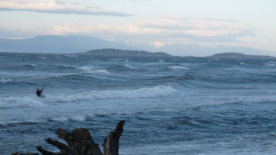 Crazy NW windstorm at SP
Overview towards Ballenas from SP
