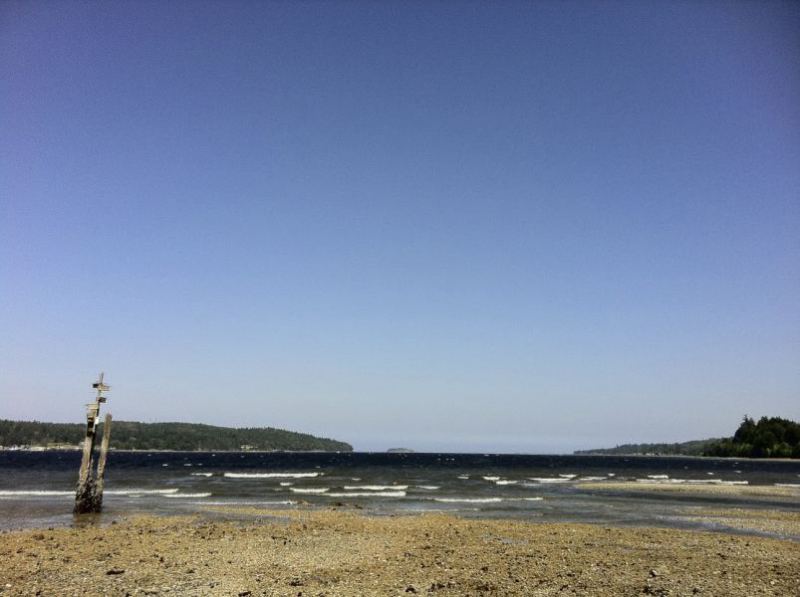 Nanoose WS Launch Site
View from beach looking SE
