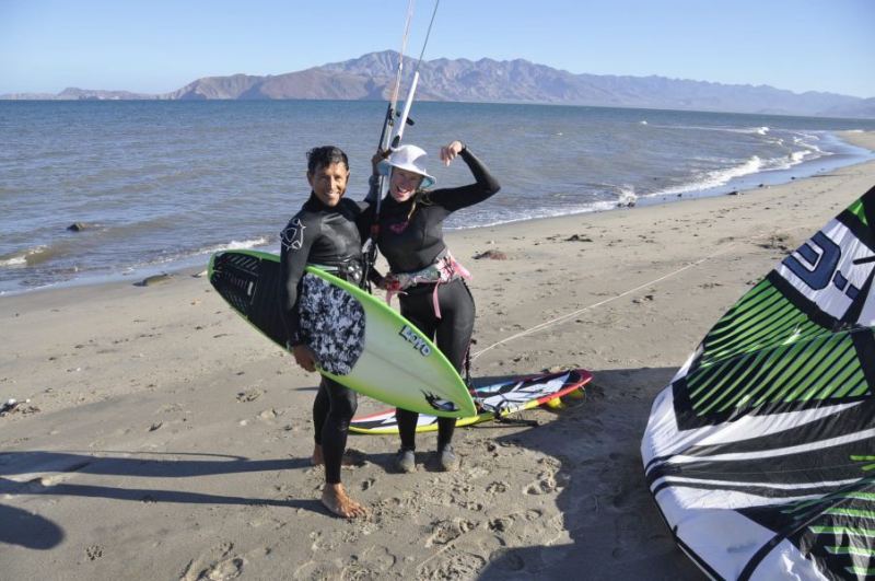 Katie and I at Bahia de Los Angeles, baja.
