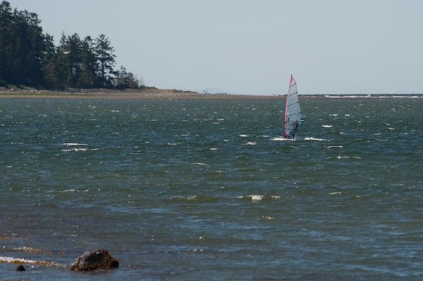 Surfing in Craig Bay, Nanoose
That's Rathtrevor in the background
