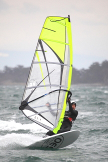 Wind surfing at Willow beach on the 24th Dec
