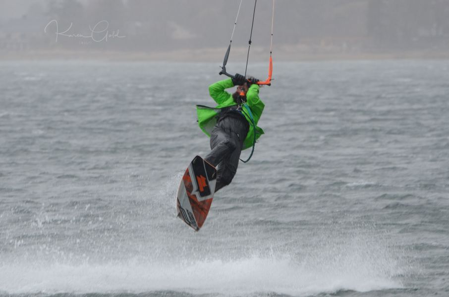 Kite Boarding Jump
