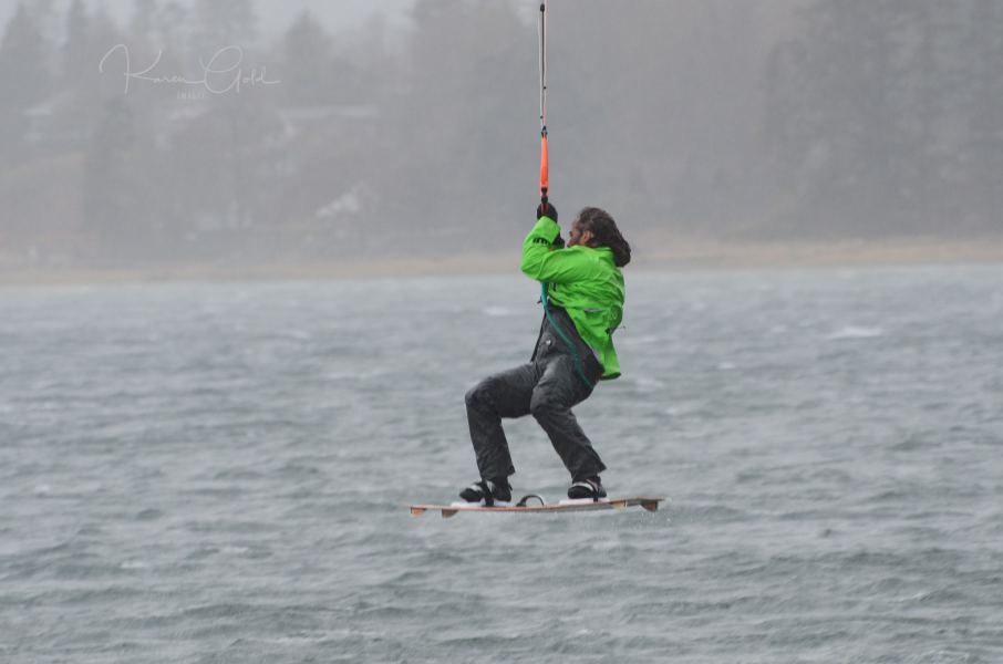 Kite Boarding Jump
