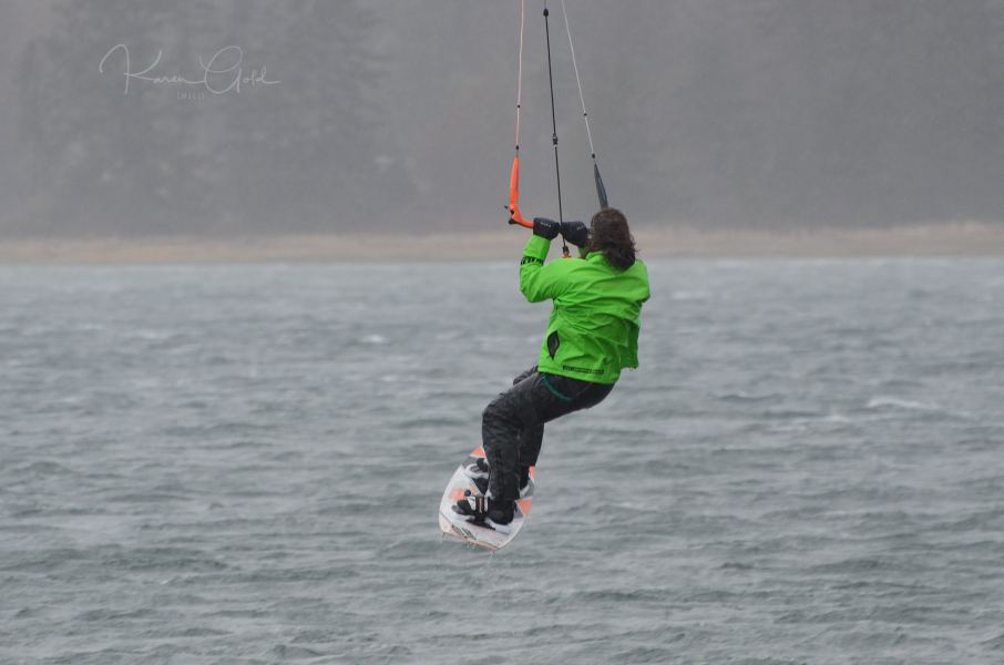 Kite Boarding Jump
