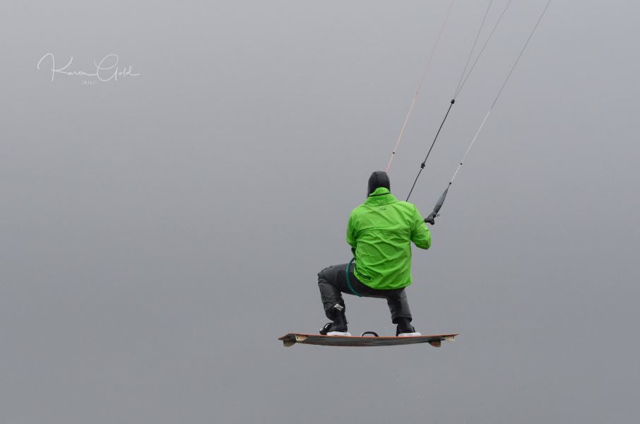 Kite Boarding Jump
