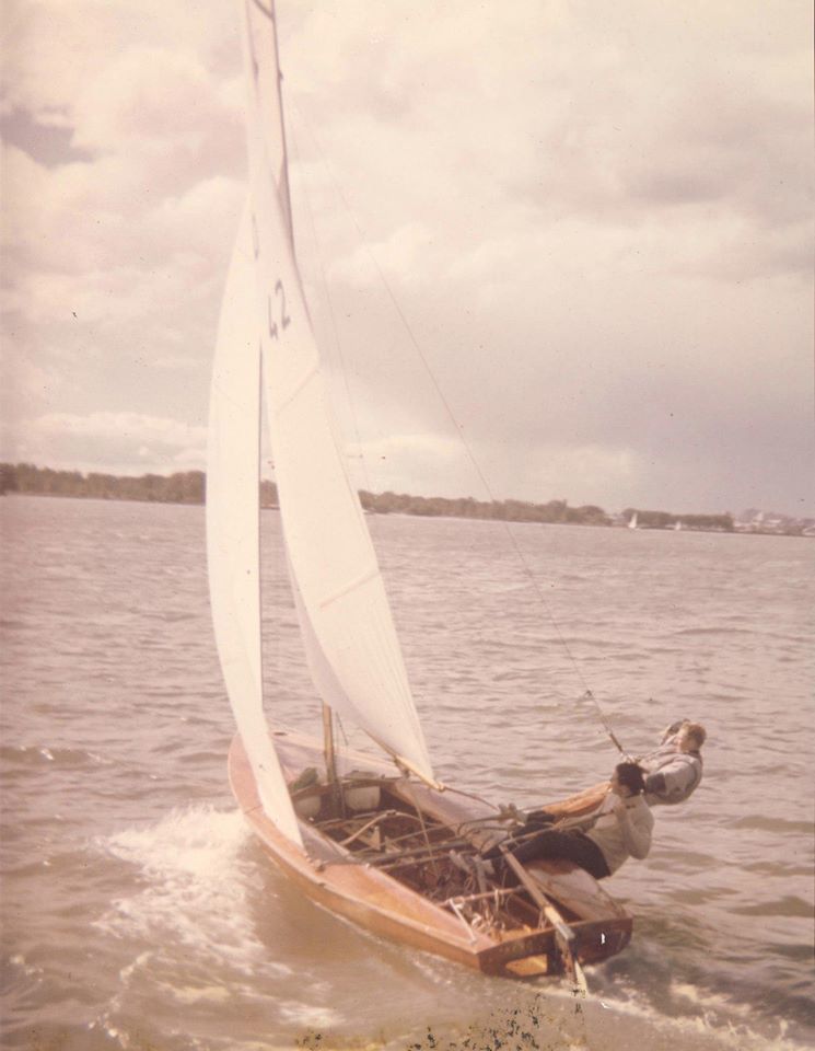 My dad and his brother in a Flying Dutchman 1967